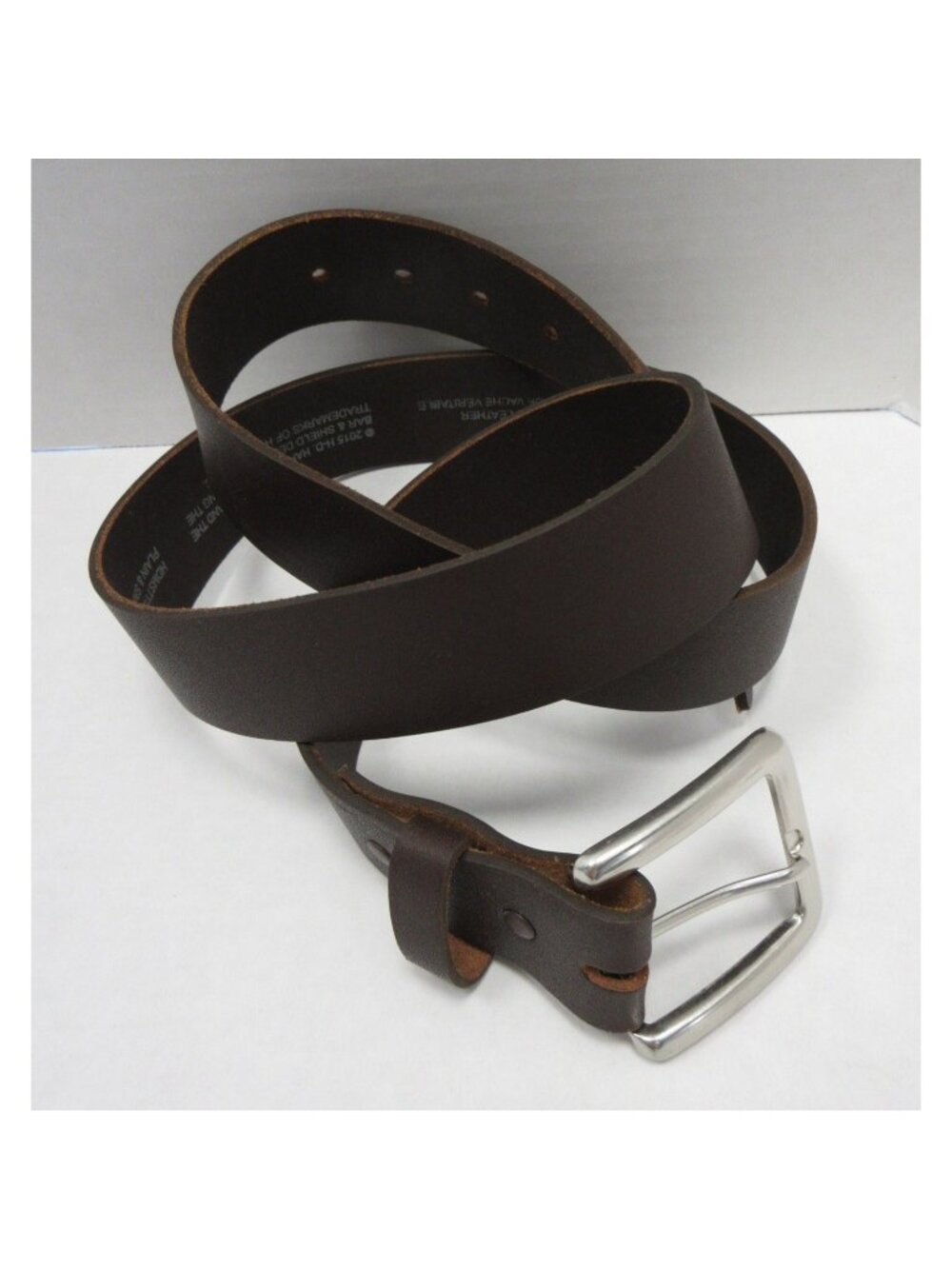 Harley Davidson Belt 42 Genuine Cowhide Leather Biker Moto USA Made